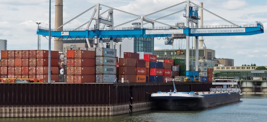 ship docked at port